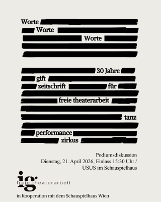 30 Jahre gift - zeitschrift für freie theaterarbeit, tanz, performance und zirkus